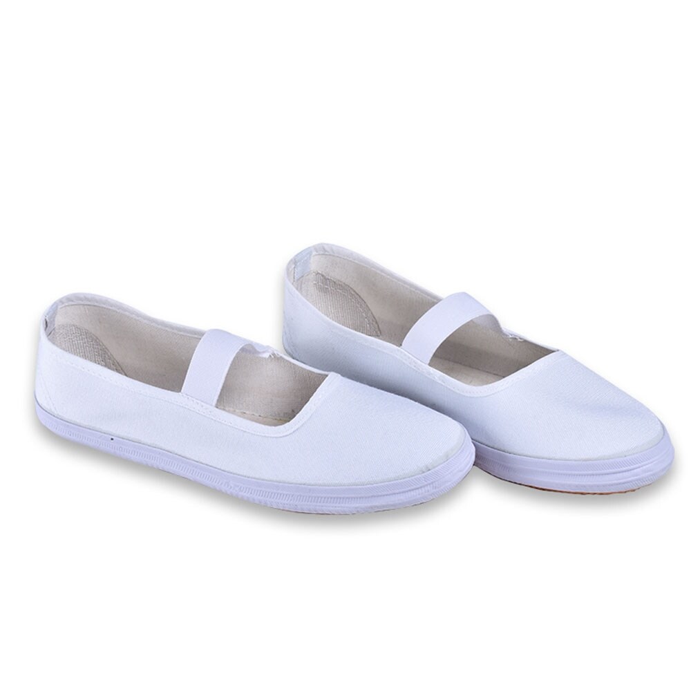 【hot】 MeetLife Mikan Tsumiki Cosplay Shoes Anime Shoes Maid Shoes School Girl cosplay White Canvas Nurse Dance Shoes Ballerina Ballet