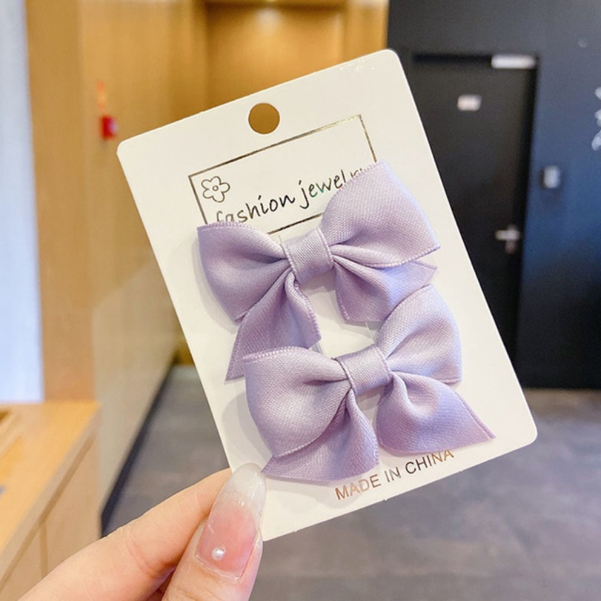 2 Chiếc Kẹp Tóc Trẻ Em Kẹp Tóc Nơ Kẹp Tóc Cho Bé Gái Mới Kẹp Tóc Bé Gái Kẹp Tóc Nơ Cho Bé Phụ Kiện T