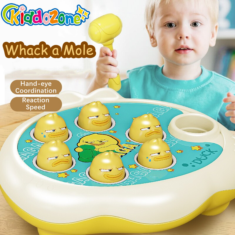Kiddozone đồ chơi đập chuột chũi đồ chơi cho bé chơi chuột hamster đồ chơi đập búa giáo dục sớm cho trẻ 6 tháng + bé trai bé gái
