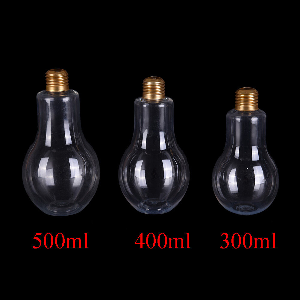 CHUA fashion gift children Light bulb bottle Plastic bottle shaped Drink Cup