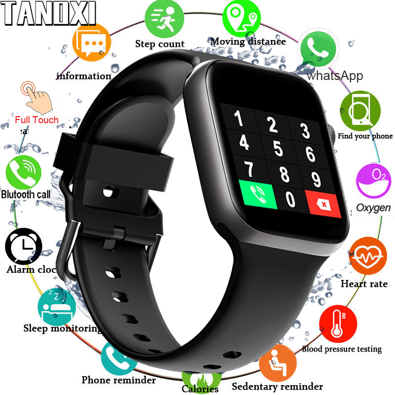 Poshi đồng hồ thông minh gọi bluetooth mới cho nam đồng hồ thể thao chống nước thương hiệu chính hãng đồng hồ thông minh thể dục toàn màn hình cảm ứng cho nữ android ios jam tangan lelaki