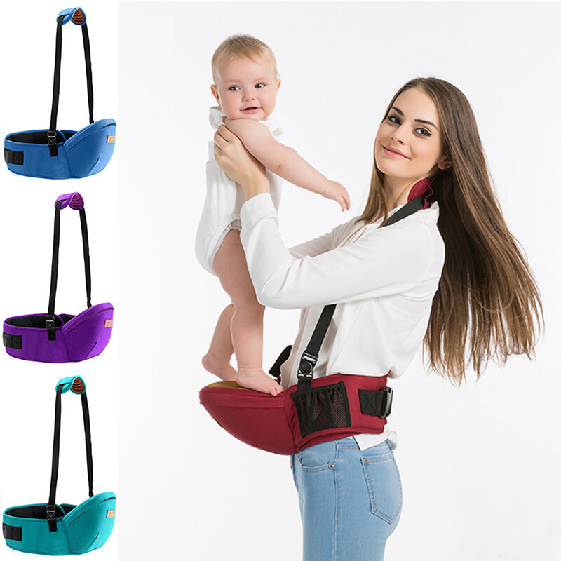 Địu em bé có đai giữ đeo quanh eo kèm ghế ngồi tiện dụng và đa năng có thể tháo rời dành cho trẻ em tập đi 0-48 tháng tuổi - INTL