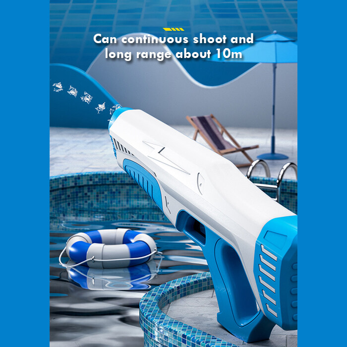 Automatic Water Injection Electric Water Gun High Pressure Powerful Blasting Pistol Toys Outdoor