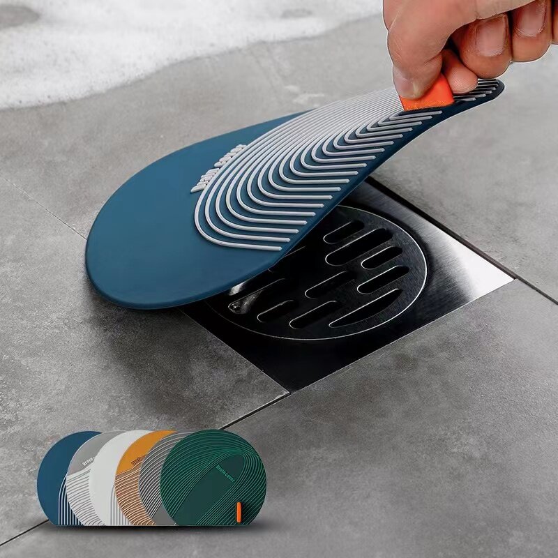 [YOY] Miếng Lót Khử Mùi Nhà Tắm Bằng Silicon Ống Thoát Đặt Dưới Sàn Nắp Cống Dày Dụng Cụ Dọn Tóc Miếng Chặn Lọc Phẳng Nhà Vệ Sinh Nhà Bếp