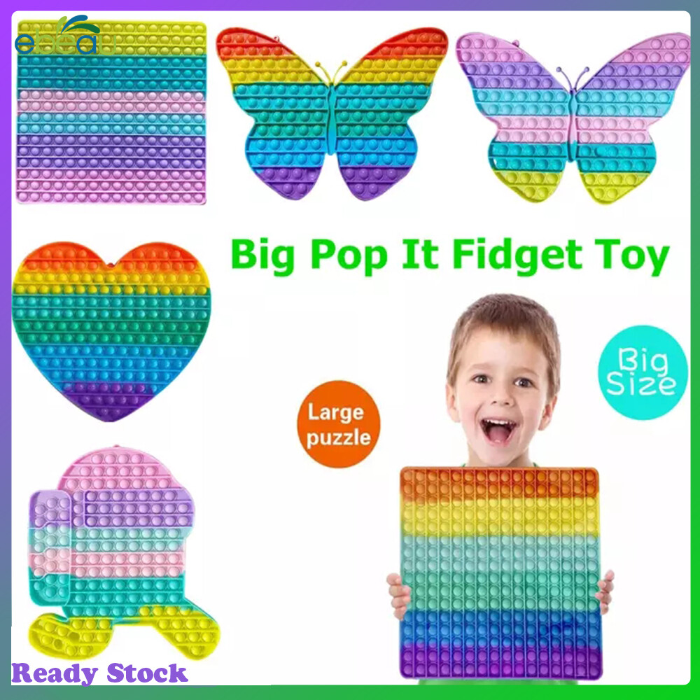 Đồ Chơi Fidget Cỡ Lớn Pop It 30CM, Jumbo Pop, Nó Quà Tặng Cho Trẻ Em