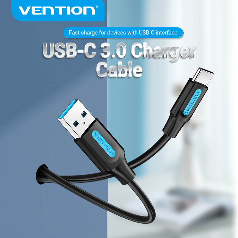 Vention USB Type C 3.0 Charger Cable USB A Male To USB C Male Date Cable 3A Fast Charging Cable 5Gbp