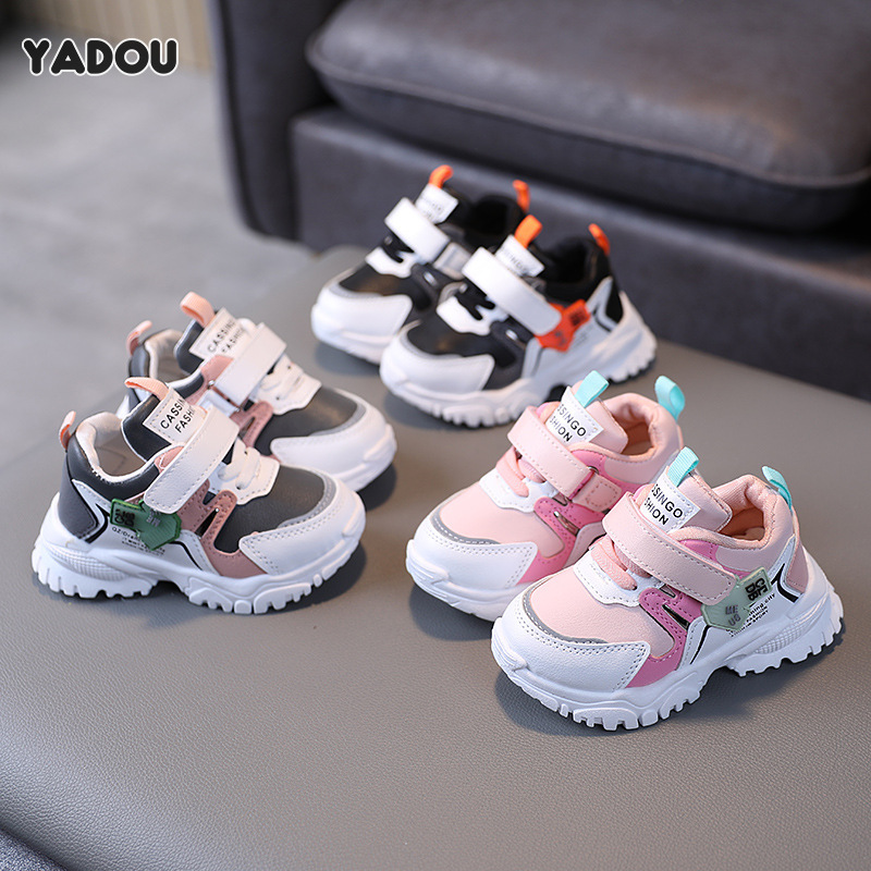 Yadou giày thể thao trẻ em giày trẻ em bé trai mới giày lưới đơn cho bé gái 1-5 tuổi
