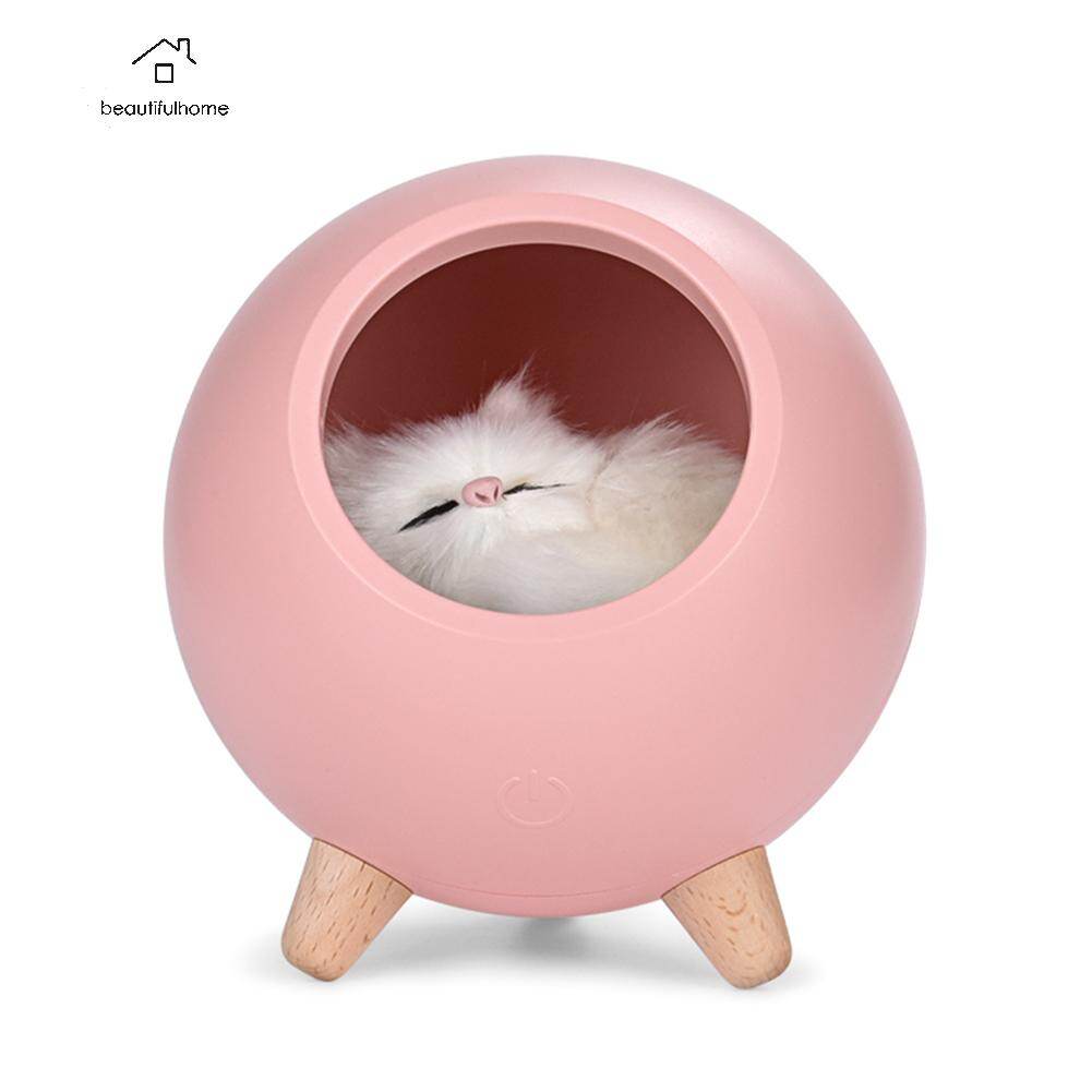 [Beautifulhome] Đèn Ngủ Mèo Con Mờ Cảm Ứng Dễ Thương Đèn Sạc Cạnh Giường Phòng Trang Trí Nội Thất