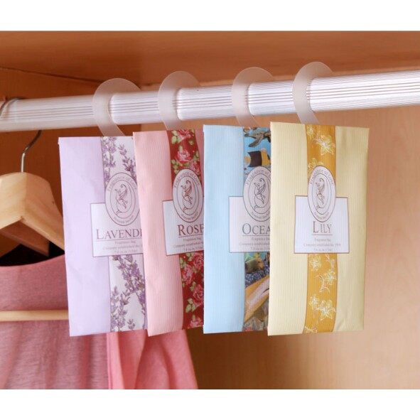 Túi thơm treo tủ quần áo kệ quần áo diy - myna mart