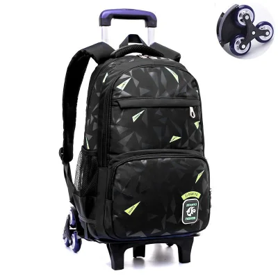 Middle School Students Trolley Bag Six Wheels Climbing Stairs 3-6 Grade Boys 8-12 Years Old Primary School Backpack (4)