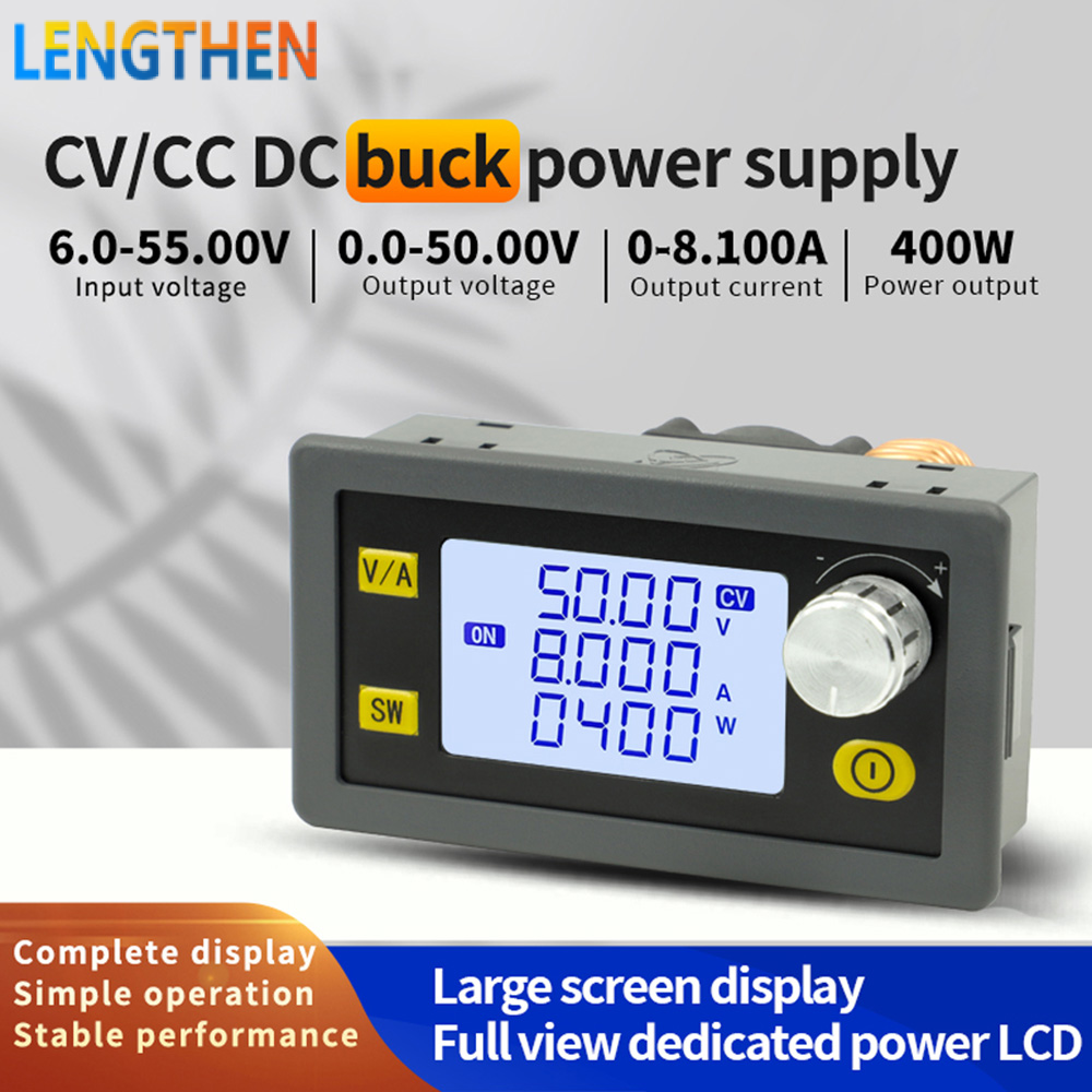Focusai xy5008e dc buck bộ chuyển đổi tăng áp 6-55v tăng áp down điều khiển kỹ thuật số mô-đun biến áp điều chỉnh điện áp cho golf