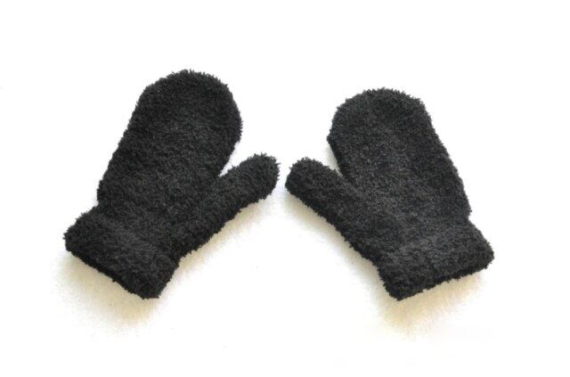 อุ่นเด็ก S ฤดูหนาวบวกกำมะหยี่ Mittens เด็ก Coral ขนแกะ Full Finger S สำหรับ1-4Y เด็ก S