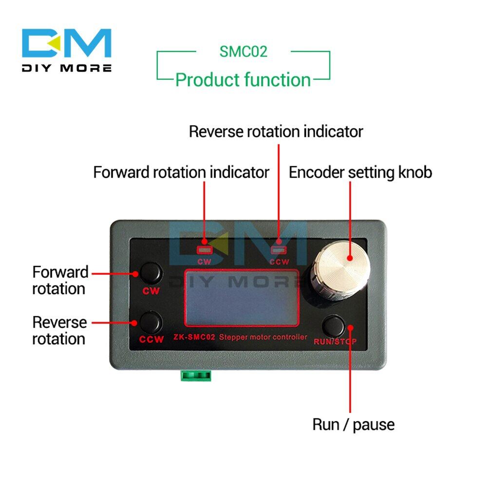  diymore ZK-SMC02 Tích Hợp Động Cơ Bước 42 57 Điều Khiển Tiến Và Lùi Góc Truyền Thông Nối Tiếp PLC Tốc Độ Xung 