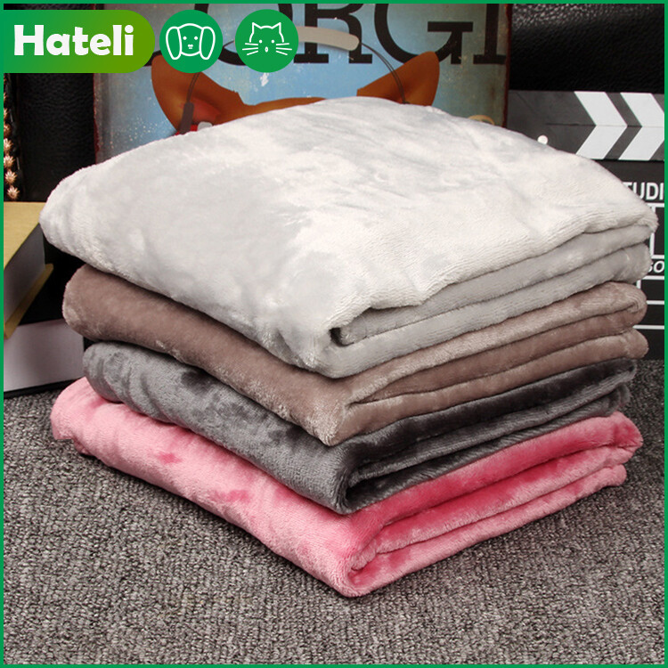 【HATELI】Pet Con Chó Chăn Chăn Dày Chăn Flannel Chăn Nhỏ Cho Thú Cưng Chăn Lót Ổ Cho Mèo