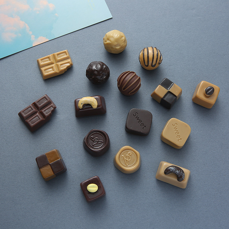 [16Pcs Simulation Chocolate Fridge Magnets Message Post Home Decoration,16Pcs Simulation chocolate Refrigerator Magnet Paste Message Post Home Decoration,] ราคา 141 บาท*ส่งฟรี