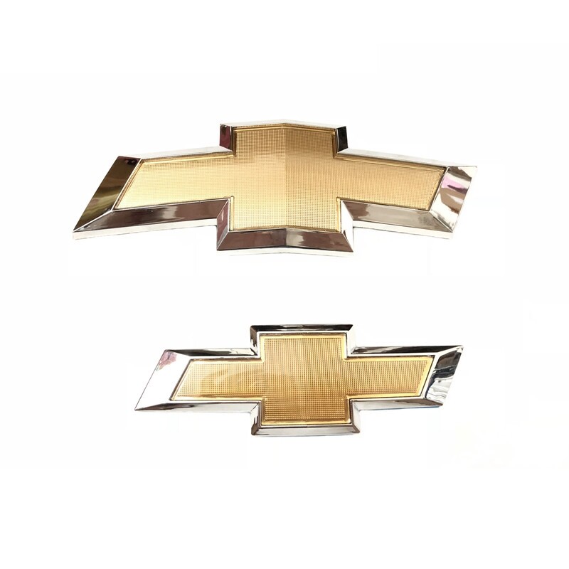 Biểu tượng phía sau logo phía trước cho Chevrolet cổ điển Cruze 2009-2014 Sedan Chevy trở lại thân cây huy hiệu lưới tản nhiệt ký Vàng