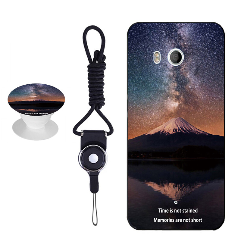 Hàng Mới Về Cho Ốp Lưng Điện Thoại HTC U11 Ốp Lưng Silicon Mềm Có Cùng Khung Vòng Hoa Văn Và Dây Thừng