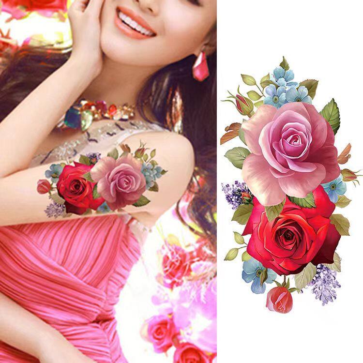 Miếng Dán Hình Xăm Tạm Thời Phẫu Thuật Nội Soi Nữ Không Thấm Nước Lâu Dài Để Che Sẹo 12*19Cm