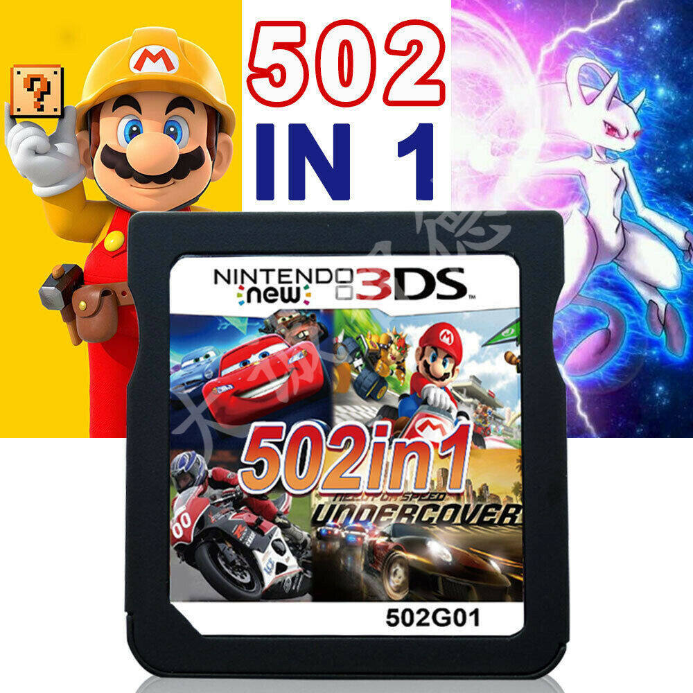 Hộp mực siêu kết hợp thẻ trò chơi nds 520 trò chơi trong 1 dành cho nintendo nds ds 2ds new 3ds