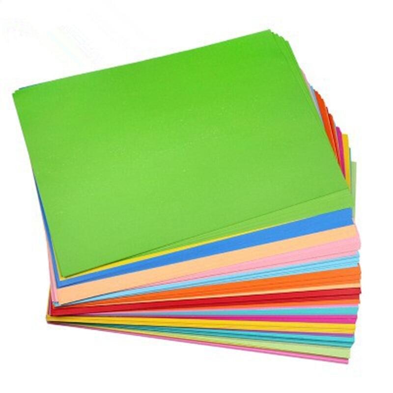 25 Chiếc Giấy Bìa Cứng Màu 200G Giấy Cứng Dày Thủ Công Tự Làm Cho Trẻ Mẫu Giáo Giấy Lớn Cắt Màu Vẽ Tranh 4K