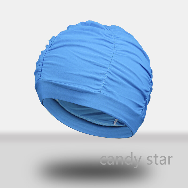 Mũ Bơi Mũ Bơi Nữ Tóc Dài Mũ Đi Biển Vải Co Giãn, Mũ Bơi Hoa, Mới 1164