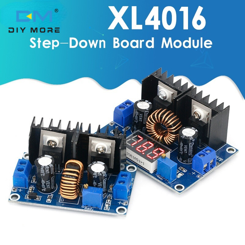 Diymore mô đun điều chỉnh điện áp kỹ thuật số xl4016 dc 4-38v vôn kế led mô đun bảng mạch điều chỉnh dc-dc sang buck pwm bộ điều chỉnh buck mô đun chuyển đổi buck 8a 200w dc 8a
