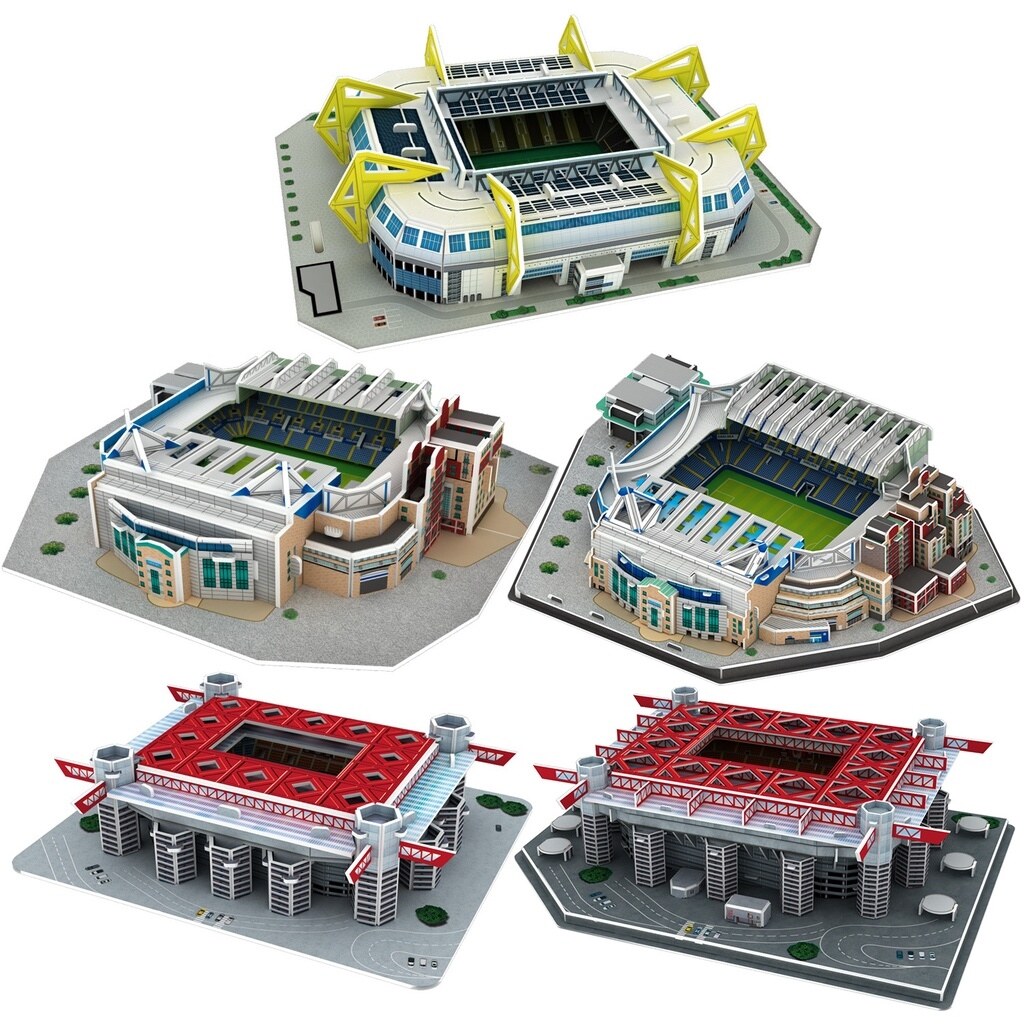 Tvn713 3D sân bóng đá mô hình sân vận động đồ chơi 2022 QATAR World Cup