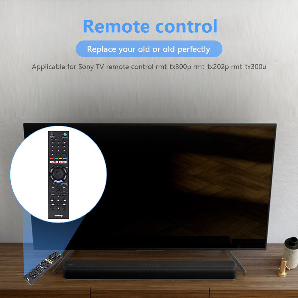 BurneJones Remote Control for SONY TV RMTTX300P RMTTX202P RMTTX300U