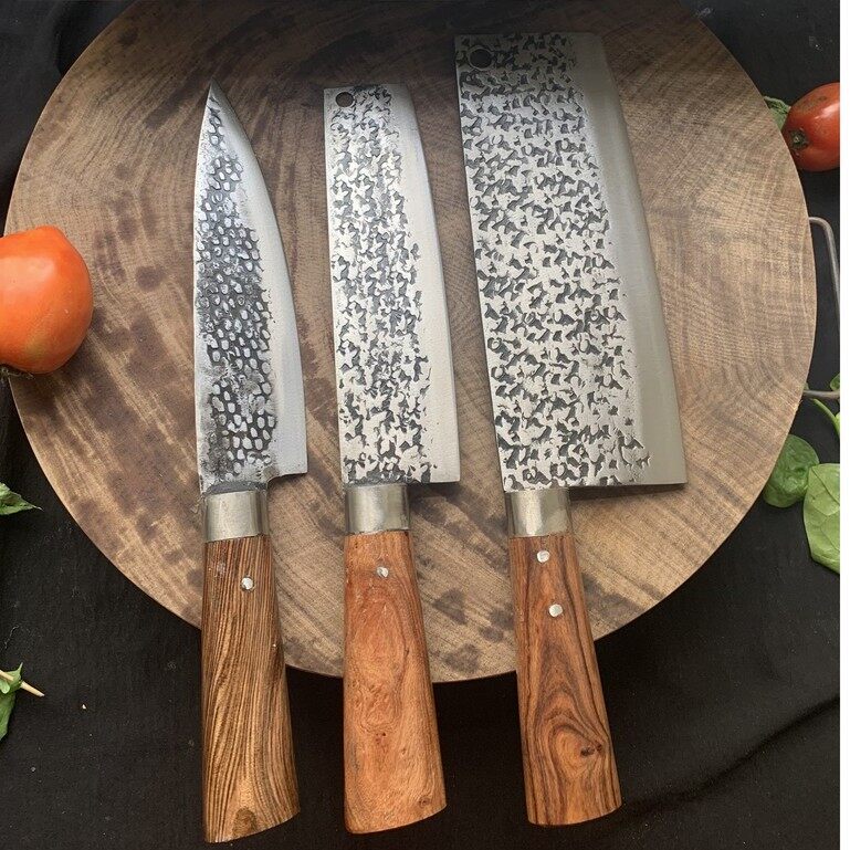 Bộ dao bếp 3 con chống dính - chặt gà vịt + thái+lọc