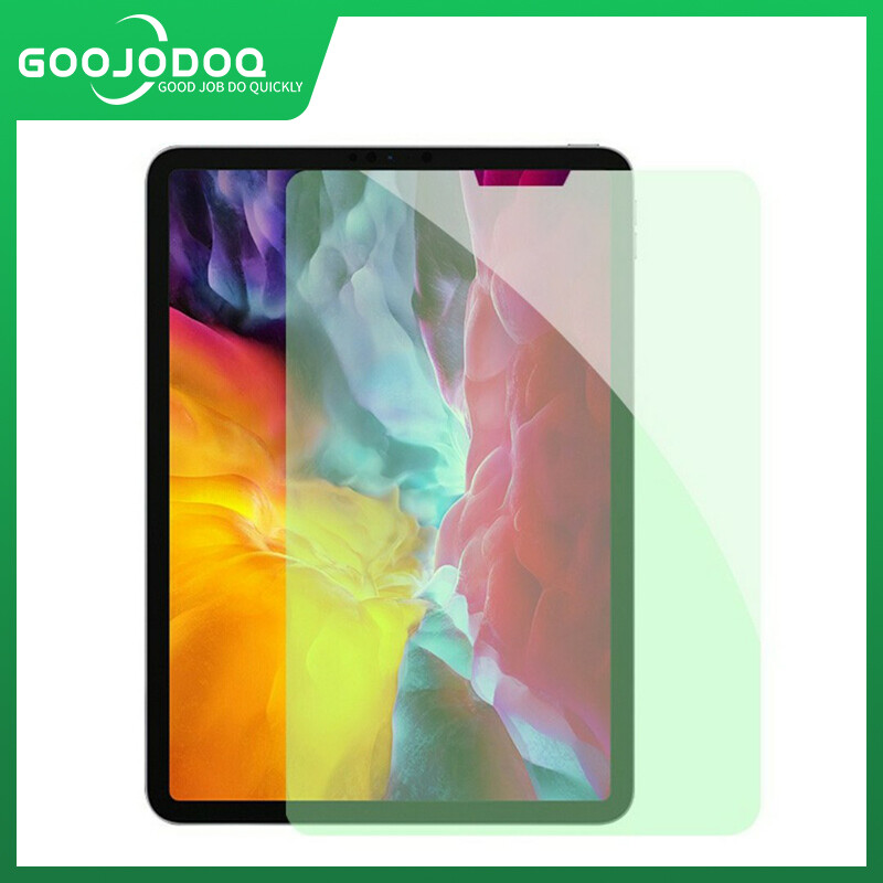 GOOJODOQ Cho iPad Mới 10.2Inch 2020 Phim Cường Lực Nguyên Bản Bảo Vệ Mắt, Ánh Sáng Chống Xanh, Phim Bảo Vệ Màn Hình Chống Cháy Nổ Cho iPad Air 3 iPad Mini 5 Cho iPad Pro 11/9. Phim Kính Cường Lực Xanh Lục Mềm 7Inch