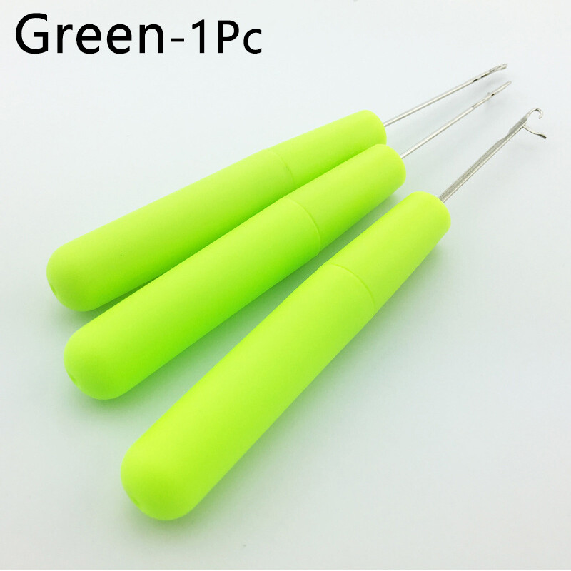 P5u7 1 cái móc nối tóc tự làm kim nhuộm tóc lưỡi tóc giả dụng cụ đan tóc giả bện tóc giả thảm đan móc