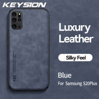 Keysion Sang Trọng Ốp da cho Samsung Lưu Ý 20 Siêu 5G Lưu Ý 10 Cộng Với vỏ lưng điện thoại chống sốc Cho Galaxy S20 + S20 Fe