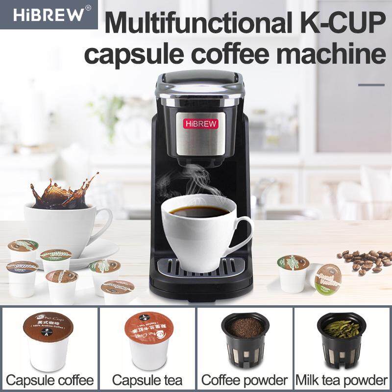 HiBREW Filter Coffee Machine Single Serve Coffee Maker Brewer For KCup Capsule& Ground Coffee