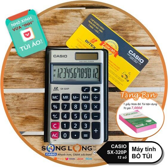 Máy tính bỏ túi casio sx-320p – “chuyên dụng tính tiền” – máy tính casio nhập khẩu philippines