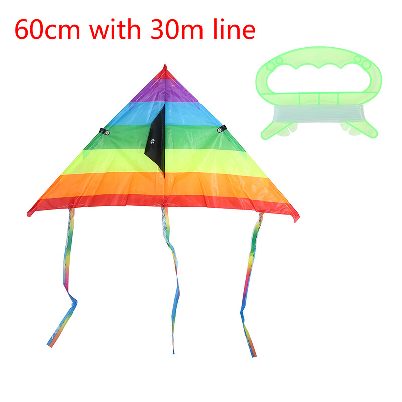 Foo 🔥ready stock rainbow kite outdoor kites for kids the kite is come with 30m kite string
