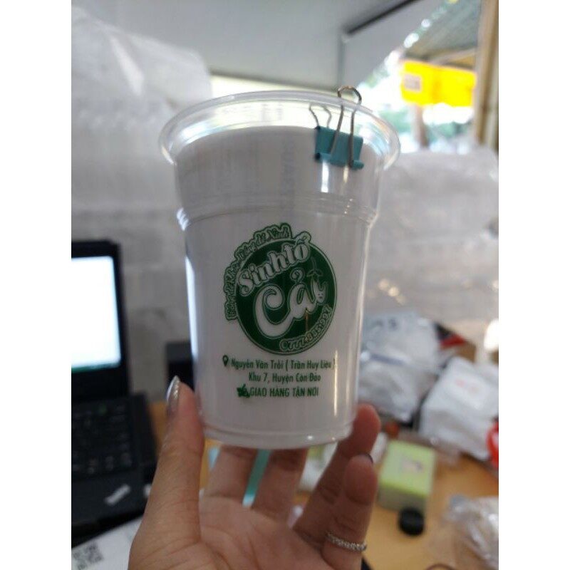 Combo 50 ly nhựa pp đáy bằng 360ml kèm nắp cầu fi 95