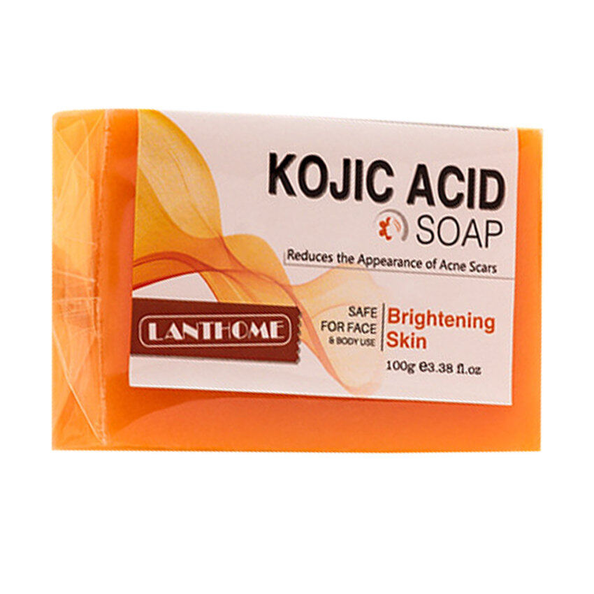 LANTHOME Kojic Acid Làm Trắng Da Mặt, Xà Phòng Tẩy Trắng Da Mặt Cơ Thể Làm Trắng Da Mặt Dưỡng Ẩm Làm Sáng Tông Màu Da Hắc Tố Melanin