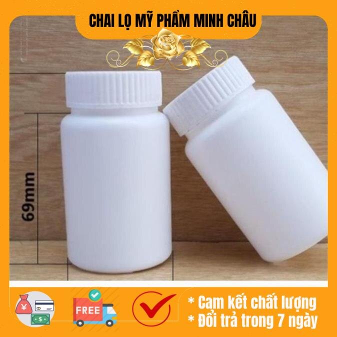 Hủ nhựa rỗng hdpe 120g đựng dược phẩm