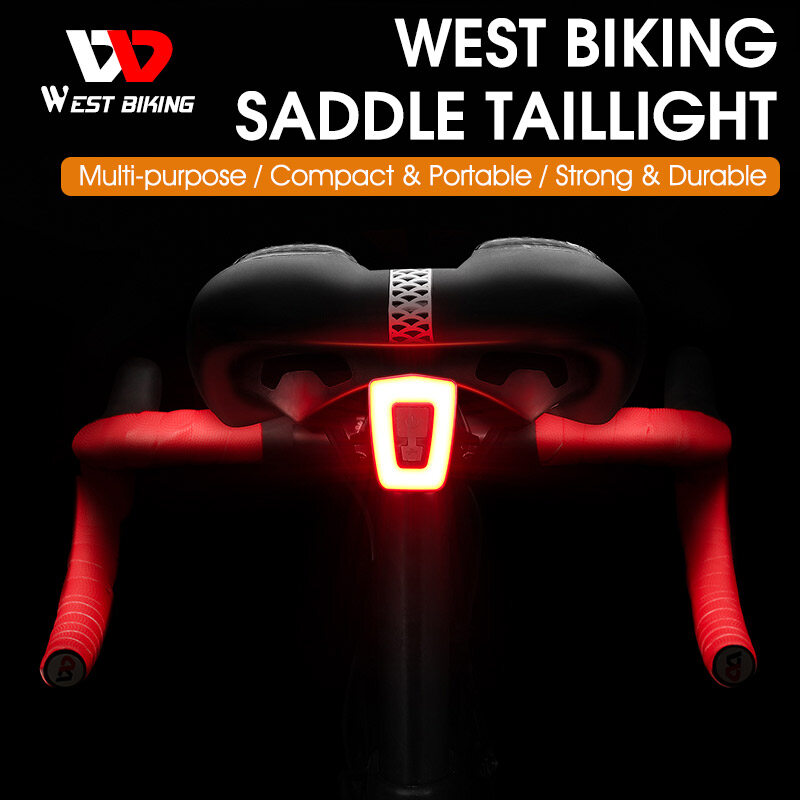 West biking đèn hậu xe đạp đèn yên chống nước đèn hậu xe đạp sạc được usb đèn hậu xe đạp leo núi phụ kiện xe đạp