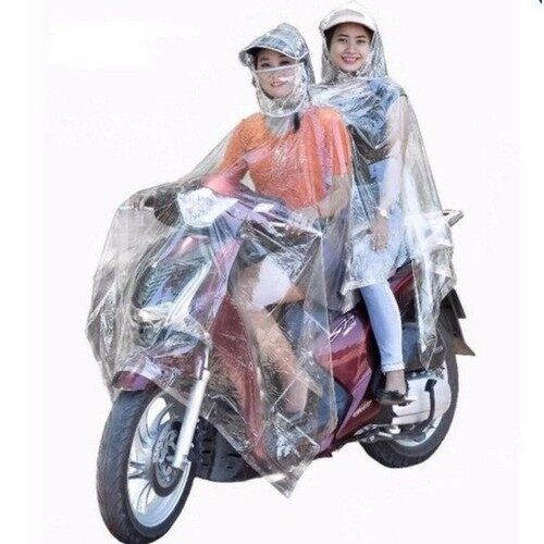 Áo mưa 2 đầu loại dày trong suốt - áo mưa trong suốt 2 đầu