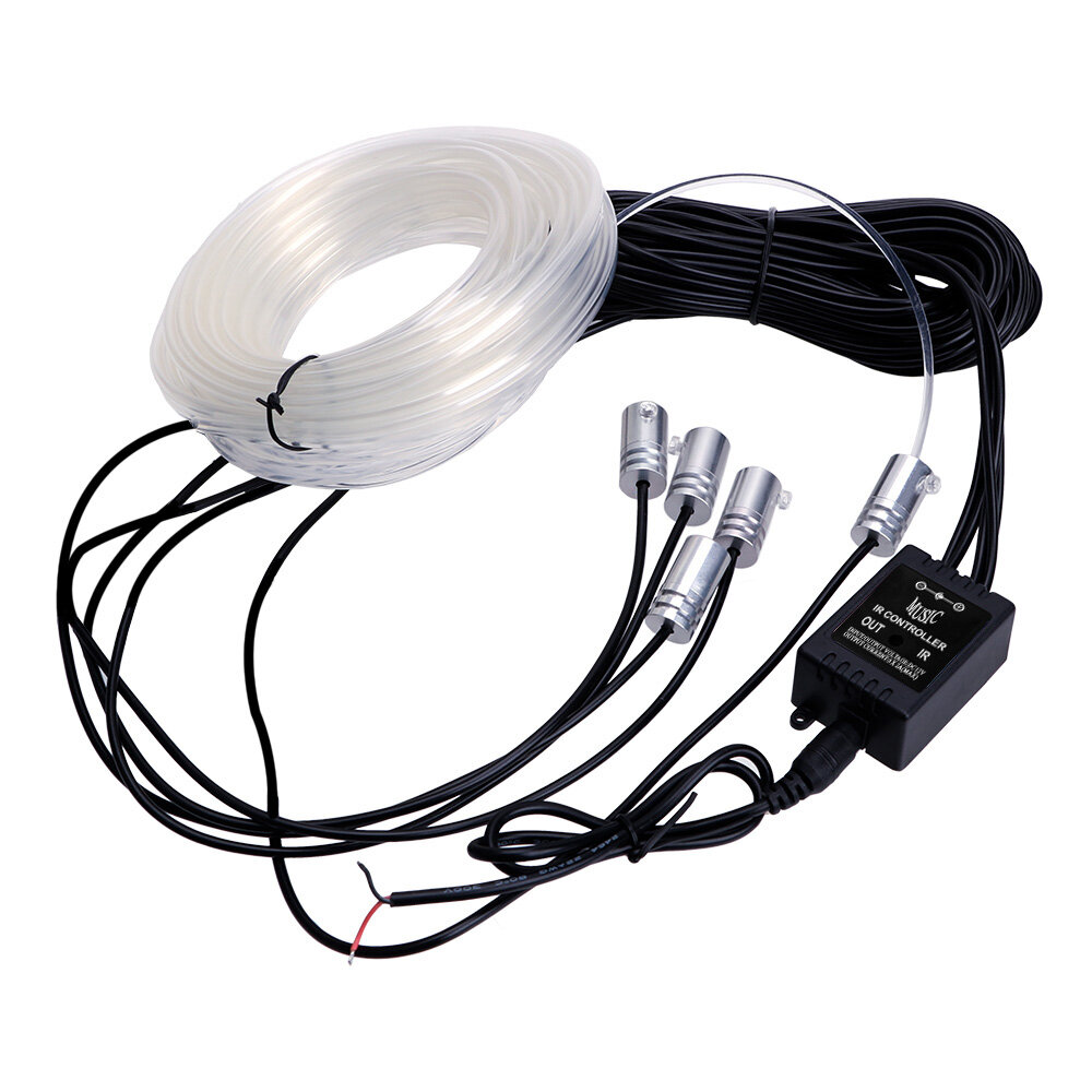 Đèn Sợi Quang Khí Quyển Điều Khiển Ứng Dụng RGB 6 Meter Đèn Trang Trí Tự Động Điều Khiển Từ Xa Đèn Nội Thất Xe Hơi