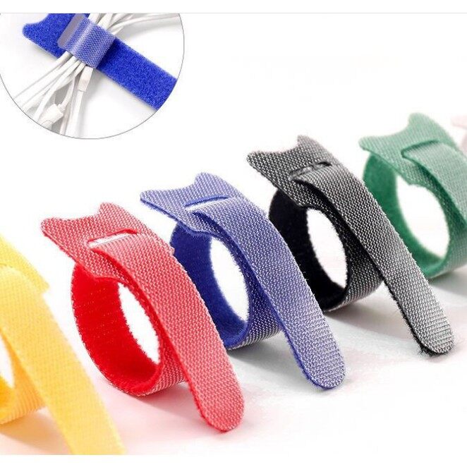 1 cái Bộ Kẹp giữ dây cáp quản lý cáp Nylon tự dính cố định cáp lưu trữ CuộN quản lý cáp