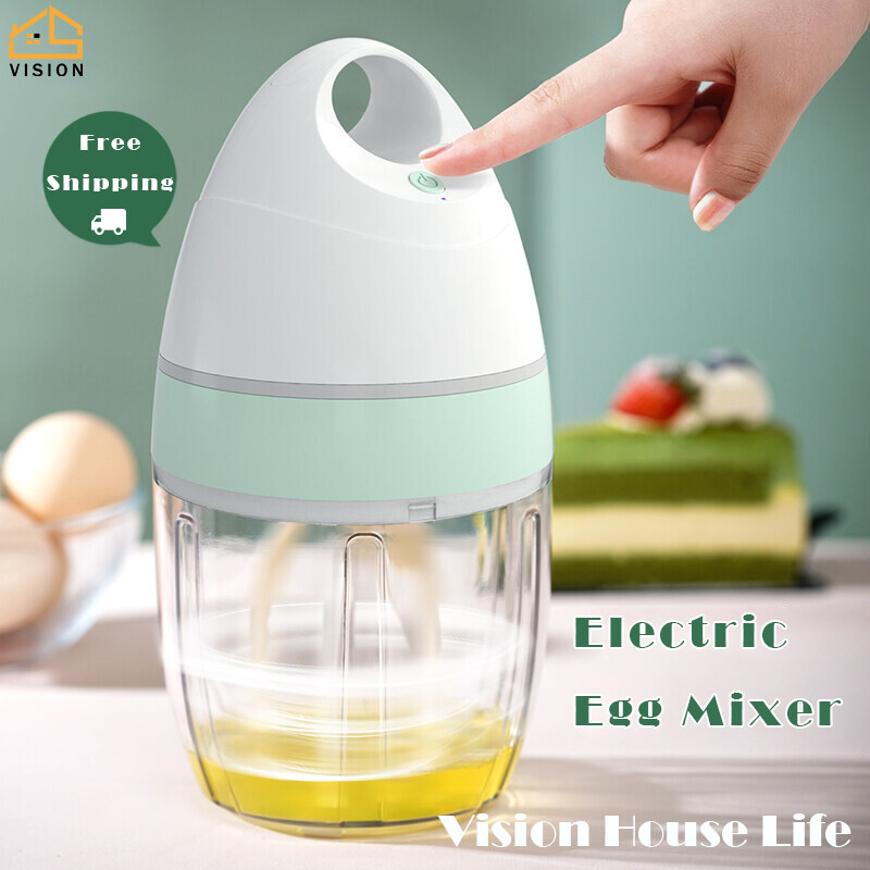 Vision máy đánh trứng điện cầm tay máy trộn máy xay sinh tố sạc được 900ml máy đánh trứng không dây cho kem sữa thực phẩm tự động dụng cụ làm bánh
