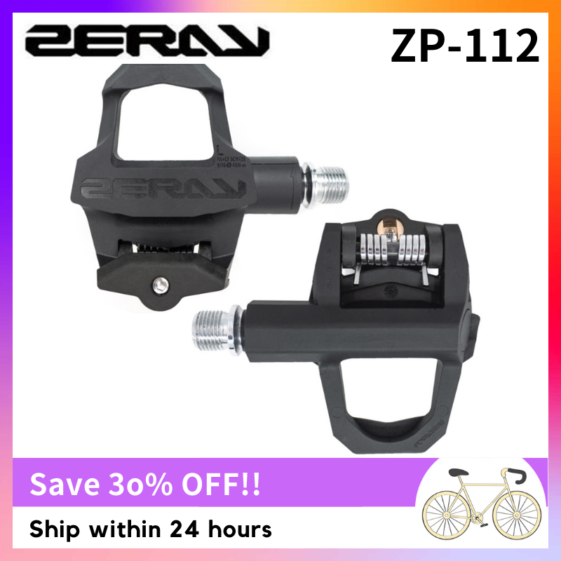 ZERAY Bàn Đạp Xe Đạp Đường Trường Thân Bằng Sợi Carbon Ngắn Bàn Đạp Xe Đạp Không Kẹp Siêu Nhẹ Tự Khóa Tương Thích Với Hệ Thống LOOK KEO