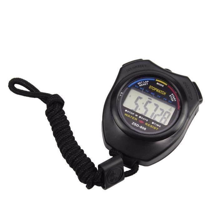 CNB2C Waterproof Digital LCD Stopwatch Chronograph Timer Counter Sports Alarm 5