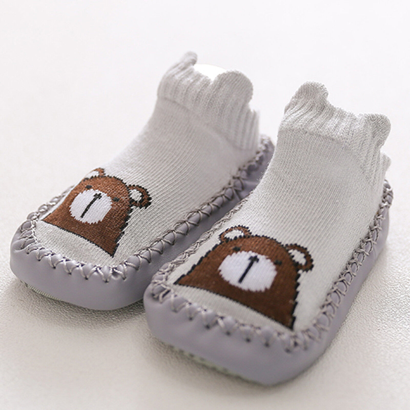 การ์ตูนเด็กทารกเด็กแรกเกิดเด็กทารกแรกเกิดเพศหญิงชาย Anti-Slip ถุงเท้ารองเท้าแตะรองเท้าบูท