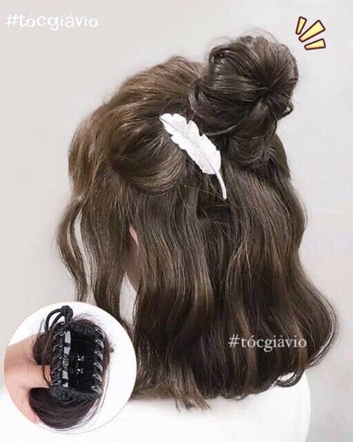 Tóc Búi Xù |Tóc Búi Xù Nhỏ Ngoặm Kẹp Cao Cấp- Giá 1 Cái