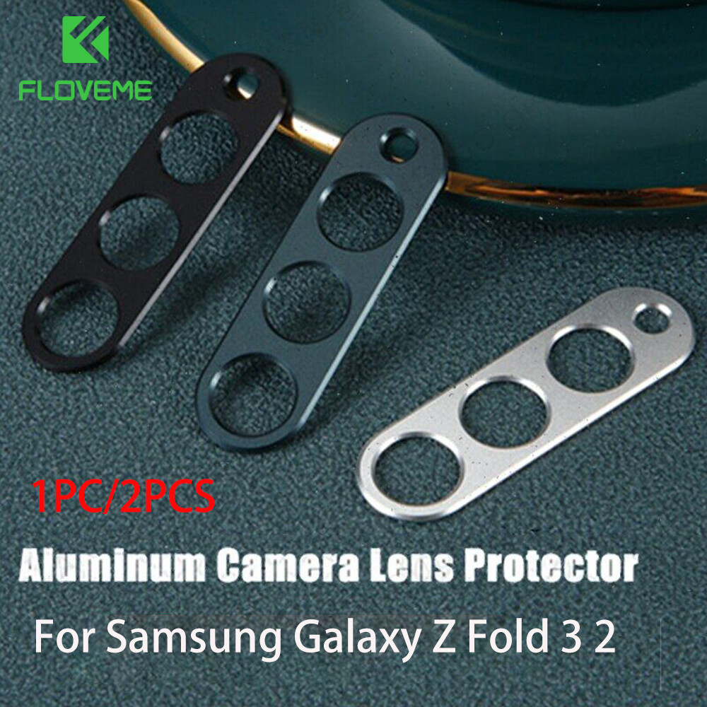 FLOVEME 1 Chiếc/2 Chiếc Ốp Bảo Vệ Ống Kính Cho Samsung Galaxy Z Fold 2 3 5G Vòng Camera Kim Loại Chống Rơi Cho Galaxy Z Fold 2 3