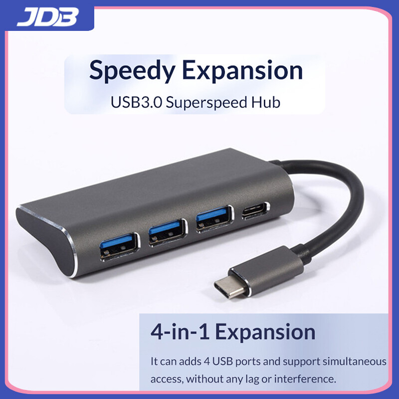Jdb hub usb3.0 4 trong 1 type-c bộ chia hub hub macbook type-c hub, trạm nối bốn trong một