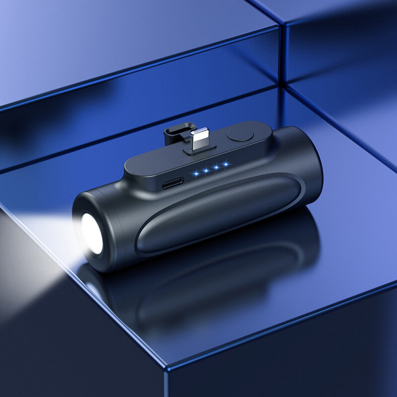 Pin Dự Phòng 5000MAh Kèm Đèn Chiếu Sáng Ngoài Trời Bộ Sạc Dự Phòng Sạc Nhanh Cầm Tay Mini cho tất cả